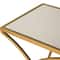 Glitzhome® Metal Tall Accent Table with Glass Top Set